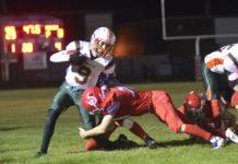 Colts shutout Tornadoes under the lights