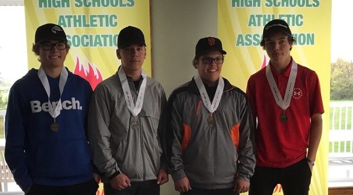 Calkins medals twice at golf provincials