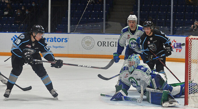 Broncos stun Ice with four unanswered goals