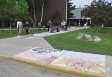 Visual arts students gain different experience during Chalk the Walk