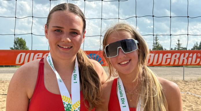 Yates and Wiens win beach volleyball provincials