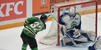 Broncos win fight-filled season opener